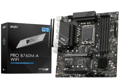 Anakart Msi Pro B760M-A Wifi Ddr5 S+V+Gl 1700P Kktc
