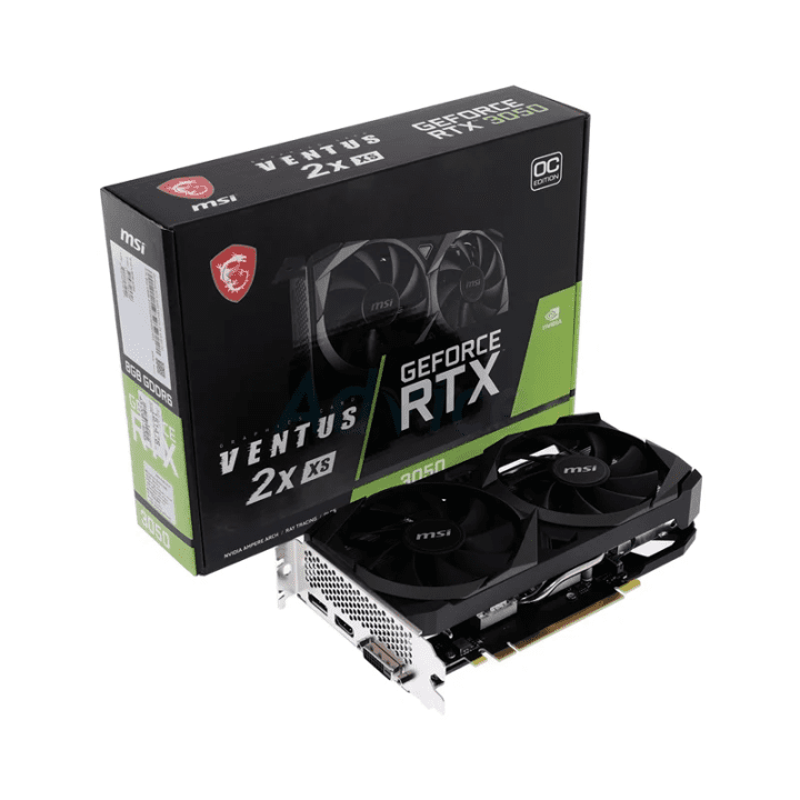 Ekran Karti Msi Rtx3050 Ventus 2X Xs 8Gb 128Bit Gddr6 Kktc