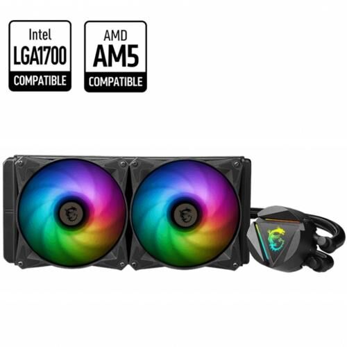 İşlemci̇ Fani Msi Mag Coreliquid 240R V2 240Mm Sivi Soğutma Kktc