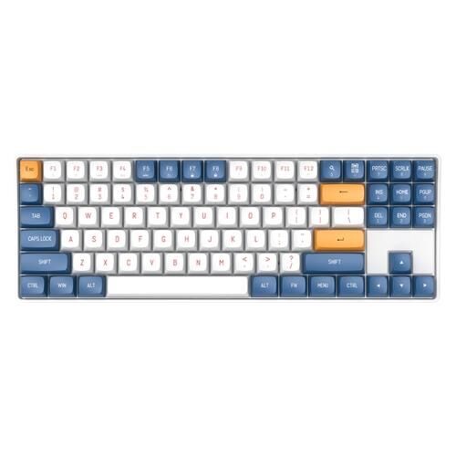 Klavye Aigo A87 Mavi Mekanik Yellow Switch Kablolu/Kablosuz Us Layout Kktc
