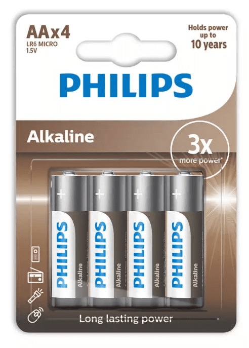 Philips Lr6A4B/10 Alkalin Aa 4Lü Pil Kktc