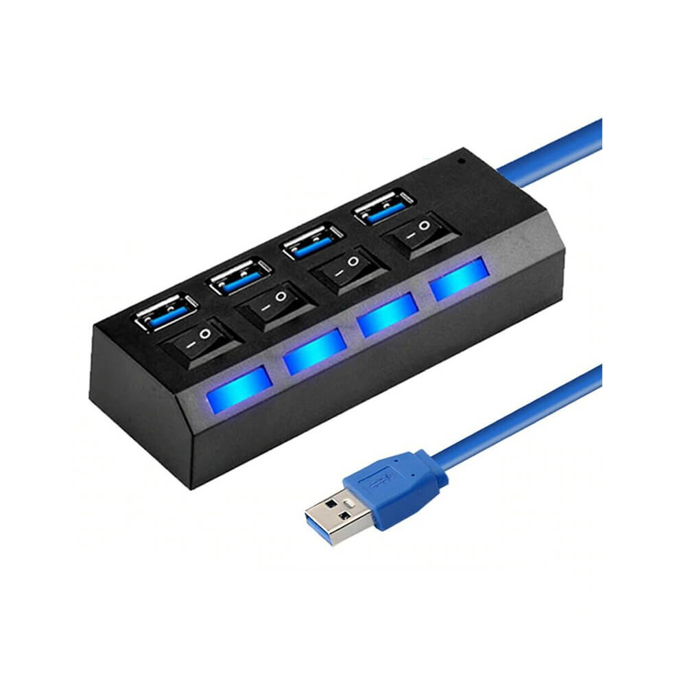 Usb Çoklayici Usb 3.0 4 Port On/Off Butonlu Ledli̇ Kktc