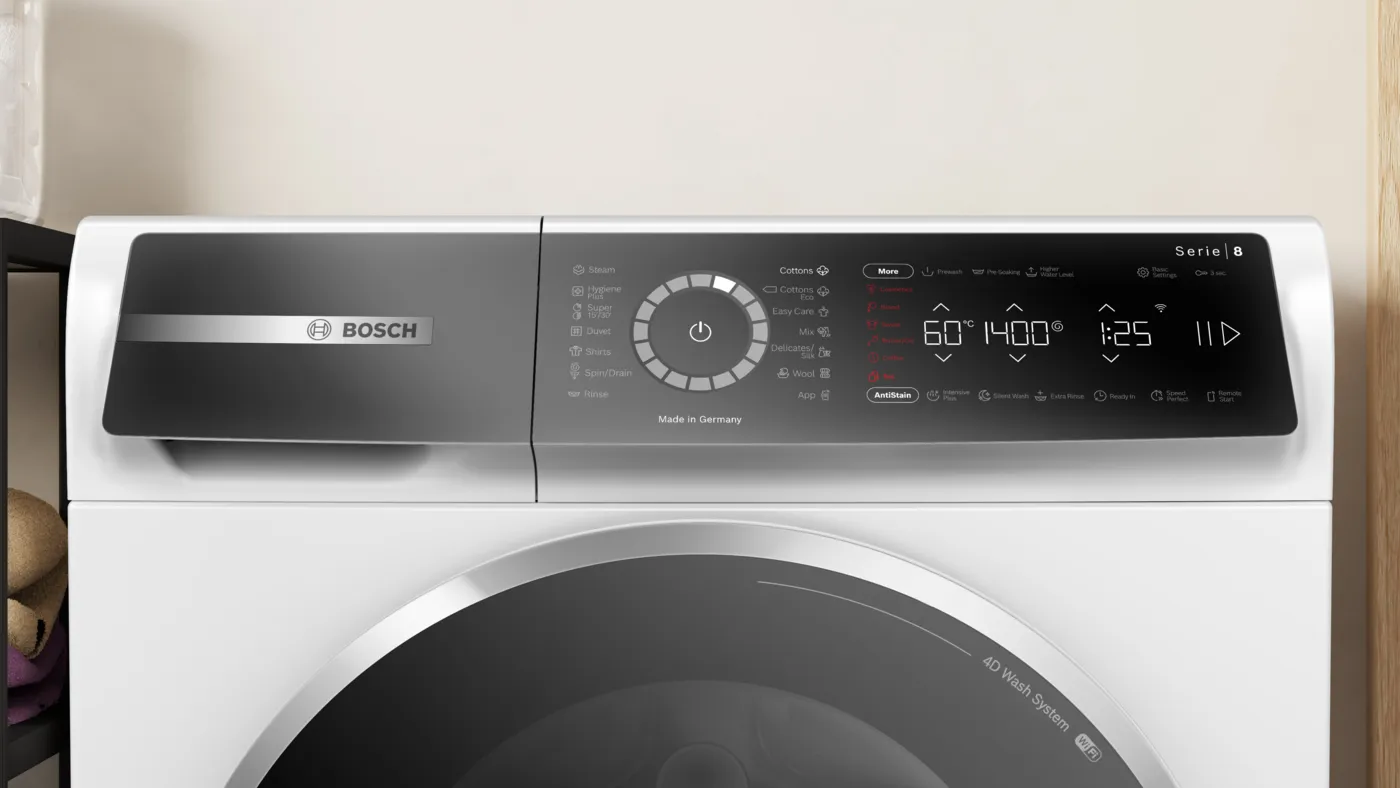 Bosch Seri 8 Çamaşır Makinesi, Ön Yüklemeli Tam Boy 9 Kg 1400 Devir/Dakika Wgb24400Me - Görsel 1