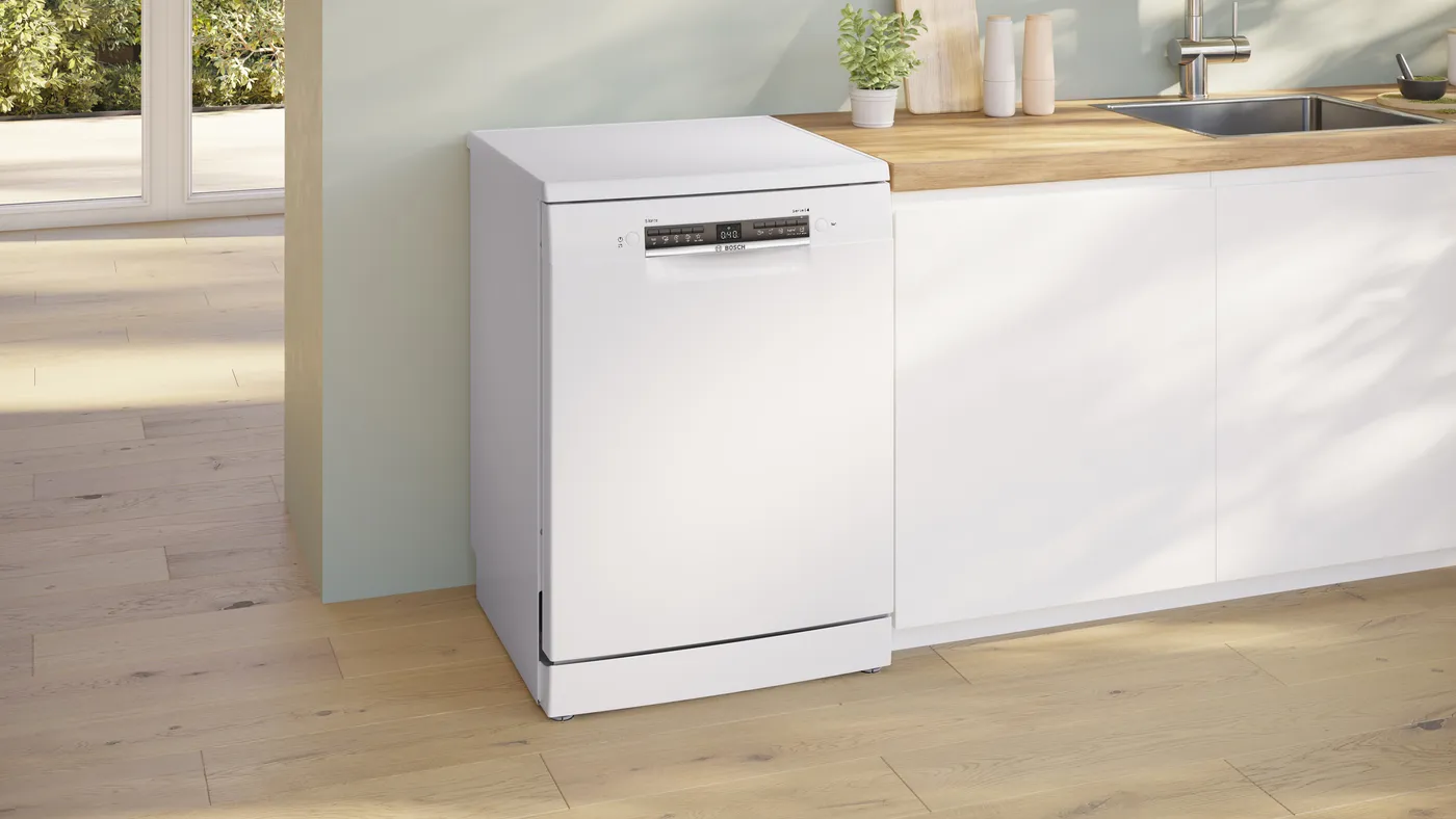 Bosch Seri 4 Serbest Duran Bulaşık Makinesi 60 Cm Beyaz Sms4Ikw51Q - Görsel 1