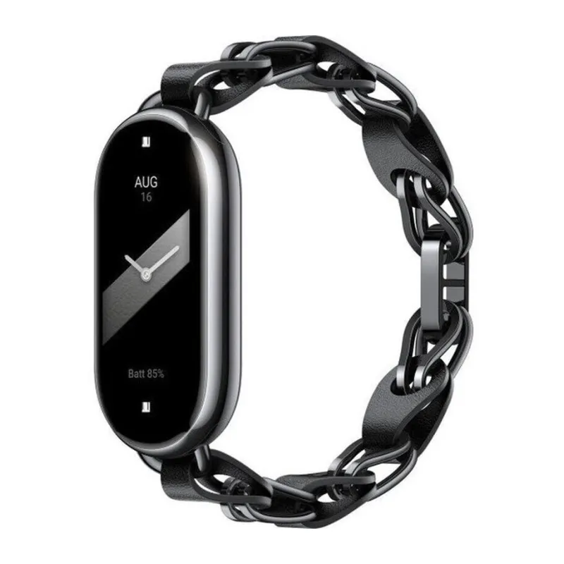 Xiaomi Akıllı Bant 8/9 Zincir Askı Siyah-Λουράκι Xiaomi Smart Band 8/9 Chain Strap Black-Xiaomi-Kktc