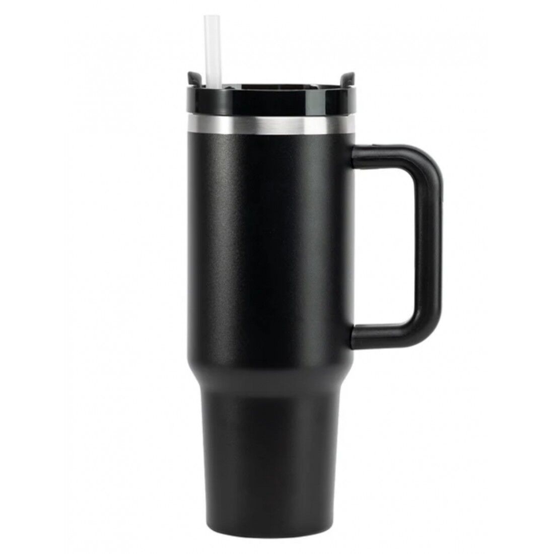 Paslanmaz Çelik Tutma Kulplu Pipetli 1.2 Litre Termos - Görsel 1