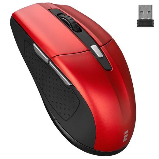 Everest Sm-861 Kablosuz Mouse - 800/1200/1600Dpi - Kırmızı-Everest Kktc