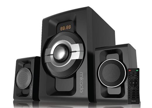 Mikado Md-854Bt Siyah Bluetooth Hoparlör 2+1 30W+15Wx2 Usb+Sd+Fm-Mi̇kado Kktc