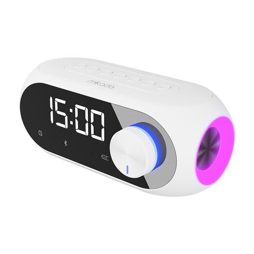 Mikado Md-W6 1200Mah 5W Bluetooth-Aux-Derece-Usb Double Alarmlı Saa...-Mi̇kado Kktc