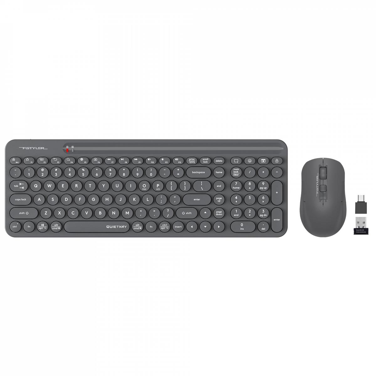 A4Tech Fg3300 Air2 Gri 2.4Ghz Q Mm Klv+Optik Mouse-2000Dpi Kktc