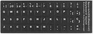 Klavye Etiketi İspanyolca Spanish Sticker Kktc
