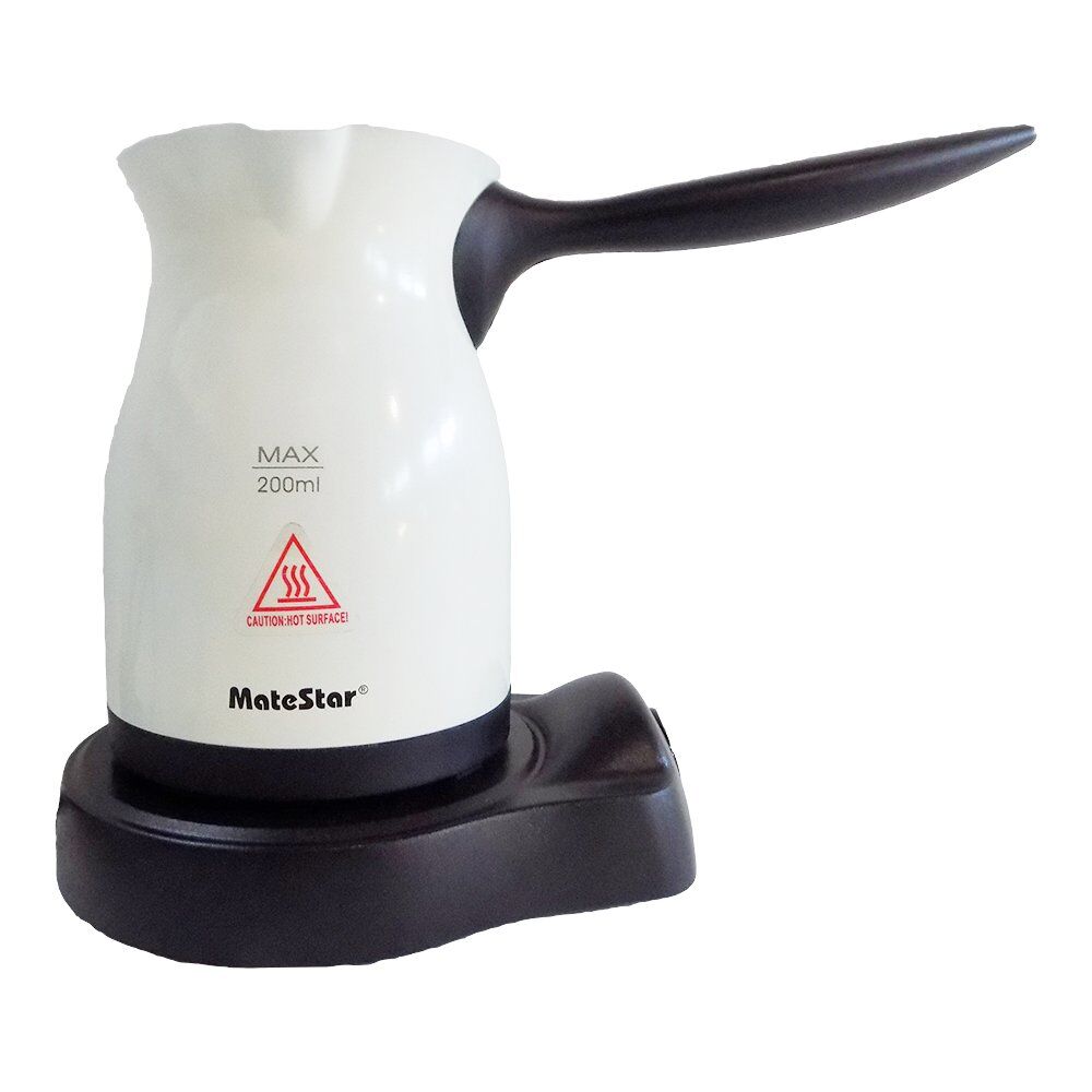 Kıbrıs Kahvesi Için Elektrikli Cezve Matestar Mat-600W Beyaz