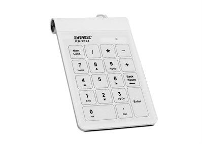 Everest Kb-2014 Beyaz Usb Dokunmatik Numerik Klavye-Everest Kktc