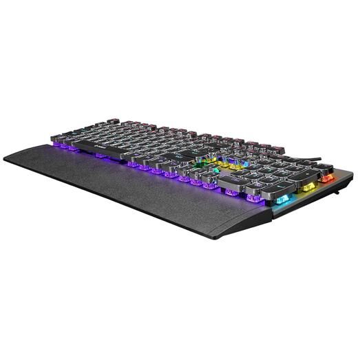 Everest Kb-Mk9 Gümüş Usb Bilek Destekli Mekanik Q Blue Switch Oyunc...-Everest Kktc