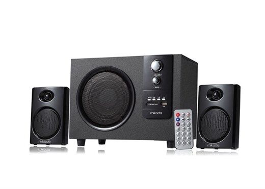 Mikado Md-329Fm 2+1 Hoparlör Siyah Usb+Sd+Fm D-Mi̇kado Kktc