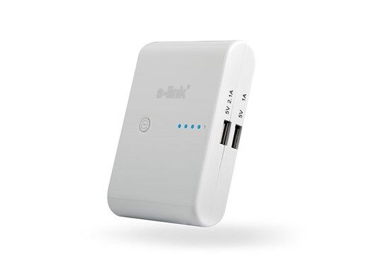 S-Link Ip-1044 10400Mah 1A/2.1A 2*Usb Beyaz Taşınabilir Powerbank-S-Link Kktc