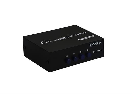 S-Link Sl-154C 4 Vga Switch - Çoğaltıcı-S-Link Kktc