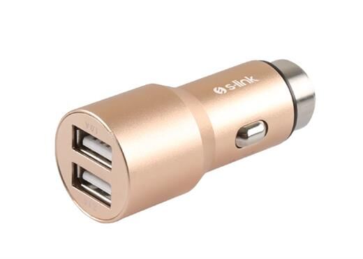 S-Link Swapp Sw-C7 5V 3.1A Çift Usb Gold Araç Şarj Cihazı - S-Link-S-Link Kktc