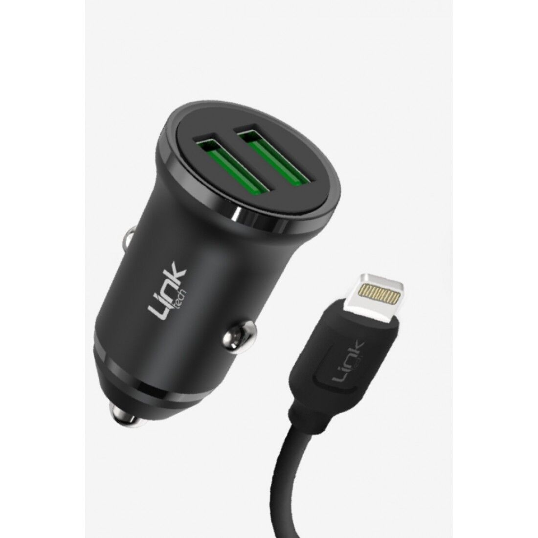 Linktech C482 Çevre Dostu 12W Lightning Kablolu Araç Şarj Aleti - Görsel 1