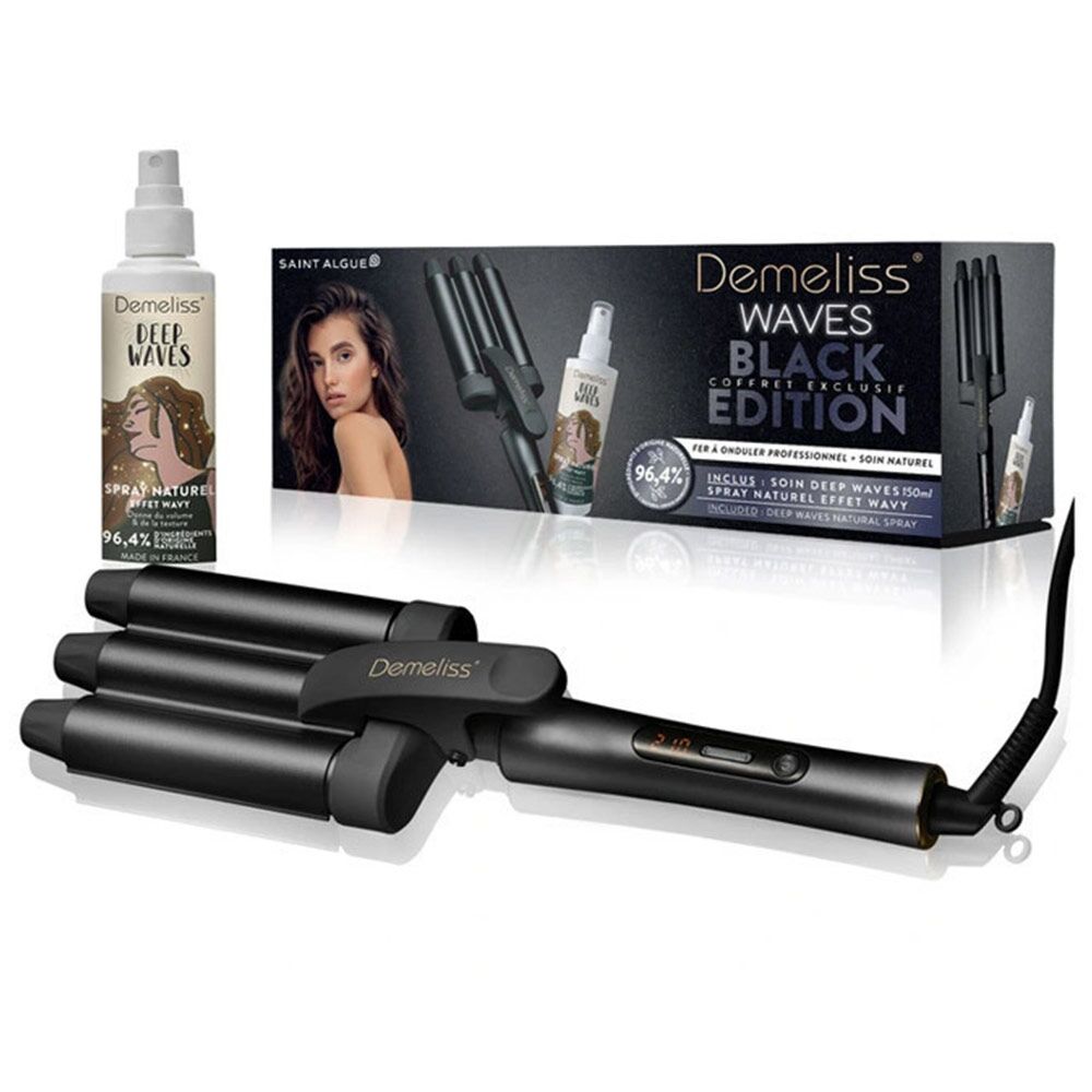 Dalgalı Saçlar Için Saç Maşası Demeliss Triple Waver Sa-2002 Siyah