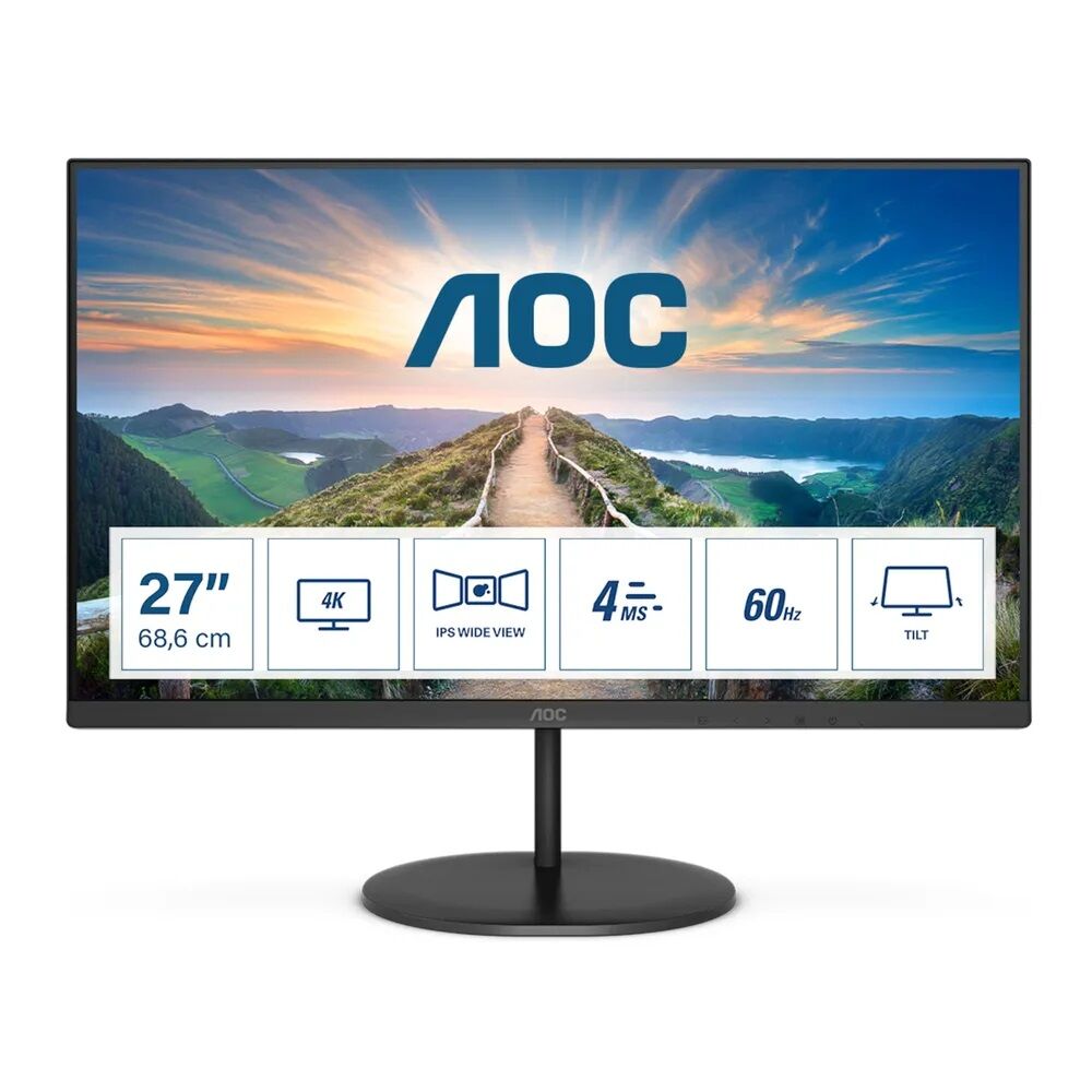Aoc 27&Amp;Quot; U27V4Ea Ips 4K Mm Monitör 4Ms Dp