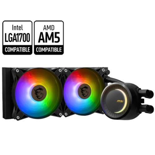 İşlemci̇ Fani Msi Mag Coreliquid E240 240Mm Sivi Soğutma Kktc