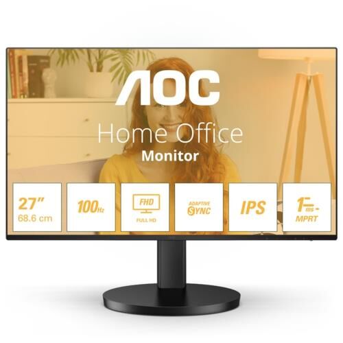 Monitor Aoc 27&Amp;Quot; 27B3Ha2 Ips Mm 1Ms 100Hz Hoparlör Si̇yah Kktc