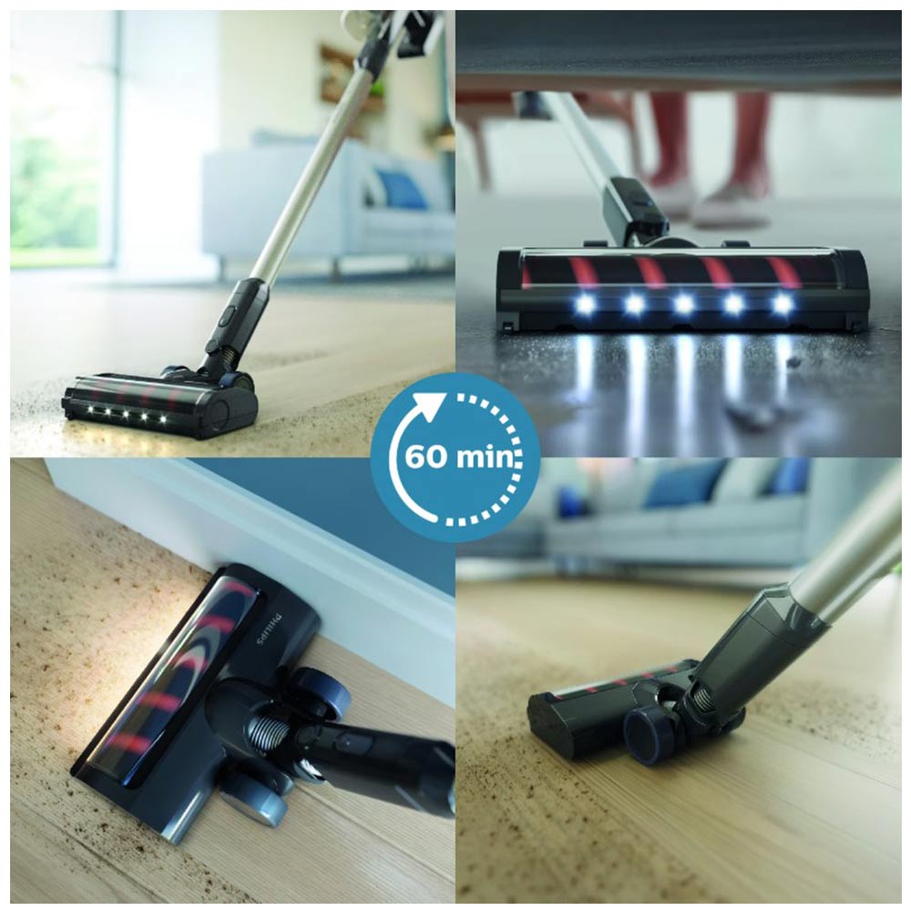 Şarj Edilebilir Sopa Ve El Tipi Elektrikli Süpürge Philips 3000 Serisi Xc3031/01 Siyah
