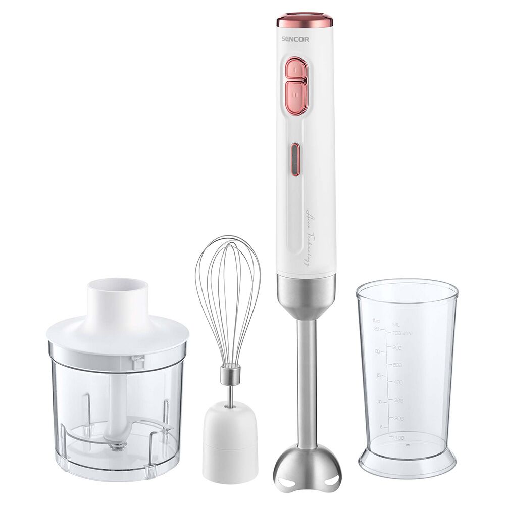 Şarj Edilebilir Blender/Doğrayıcı Sencor Shb 9000Wh Beyaz/Pembe