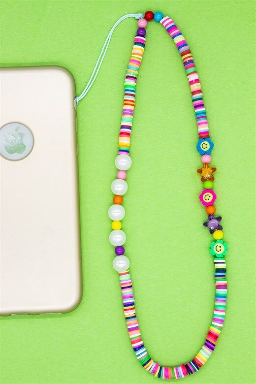 Boncuklu Telefon Askısı - Telefon Ve Tablet Standları- Kktc