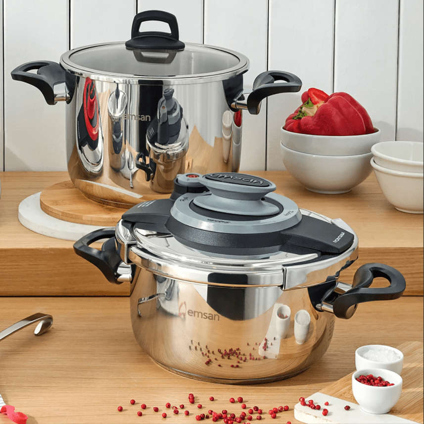 Ems Montana 4+6 Lt Siyah Gri Düdüklü - Görsel 1