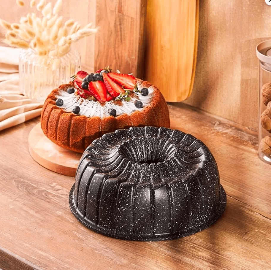 60015012801 Emsan Mısra Kek Kalıbı Siyah - Görsel 1