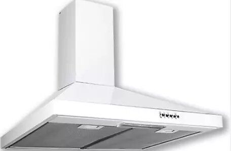 St04783_1 Silver Beyaz Emaye Davlumbaz Dp6-W - Görsel 1