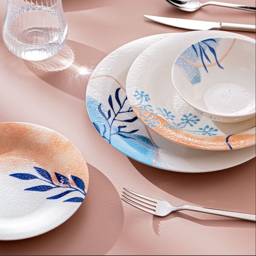 1000008841001 Emsan Sunrıse 24 Prç Yuvarlak 6 Kişilik Ymt - Görsel 1