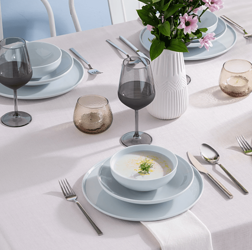 İstanbul Porselen Sara 18 Parça Ymt, Gri - Görsel 1