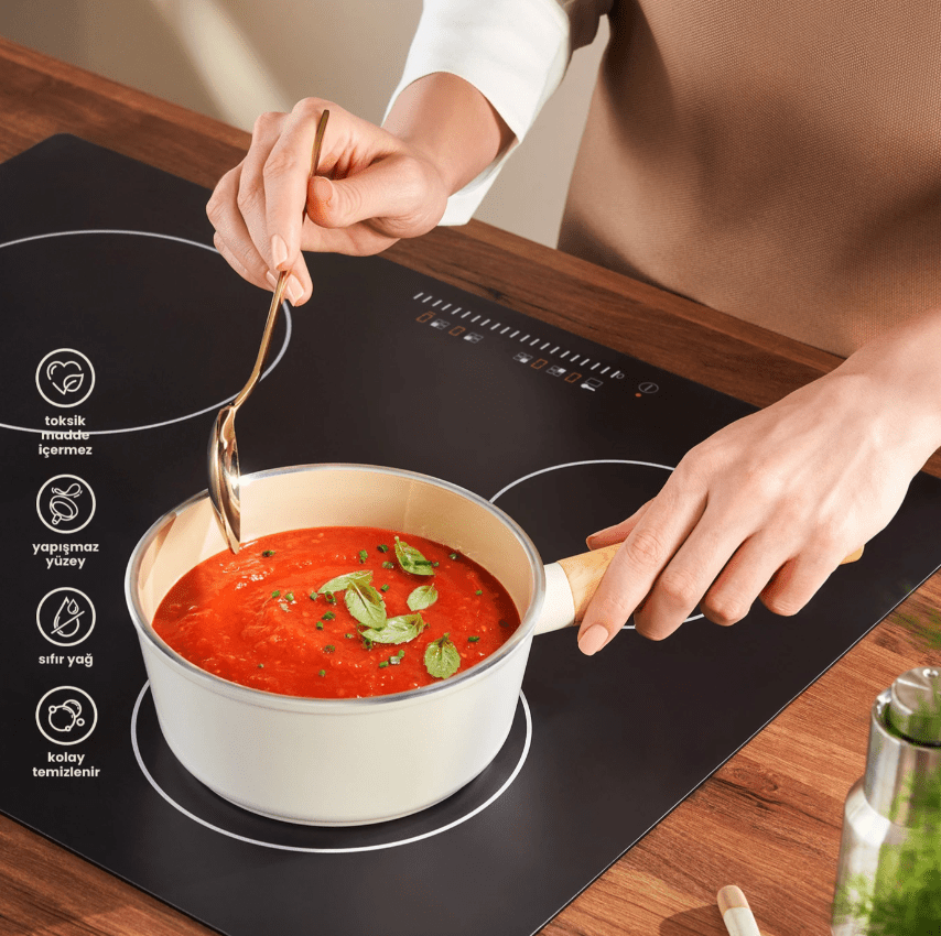 Emsan Swıss Crystal 16 Cm Sosluk Tenceresi - Görsel 1