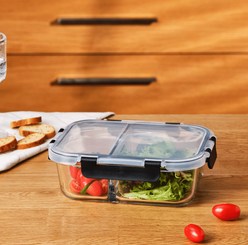 1000157838002 Emsan Twın Borosilikat Saklama Kabı 980 Ml - Görsel 1