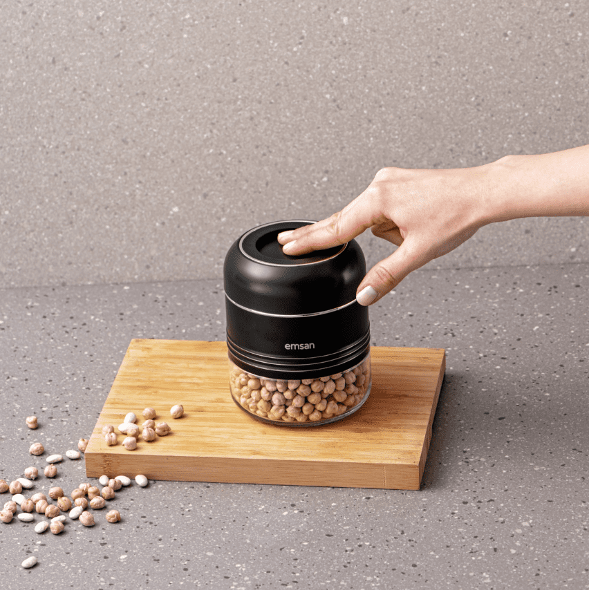 Emsan Moko 420 Ml Saklama Kavanozu Siyah - Görsel 1