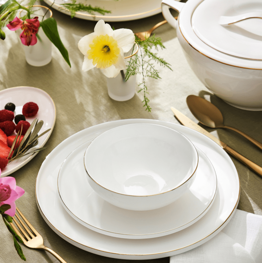 Emsan Fıne Bone Freya Ymt 60 Prç Fd Gold Yuvarlak - Görsel 1