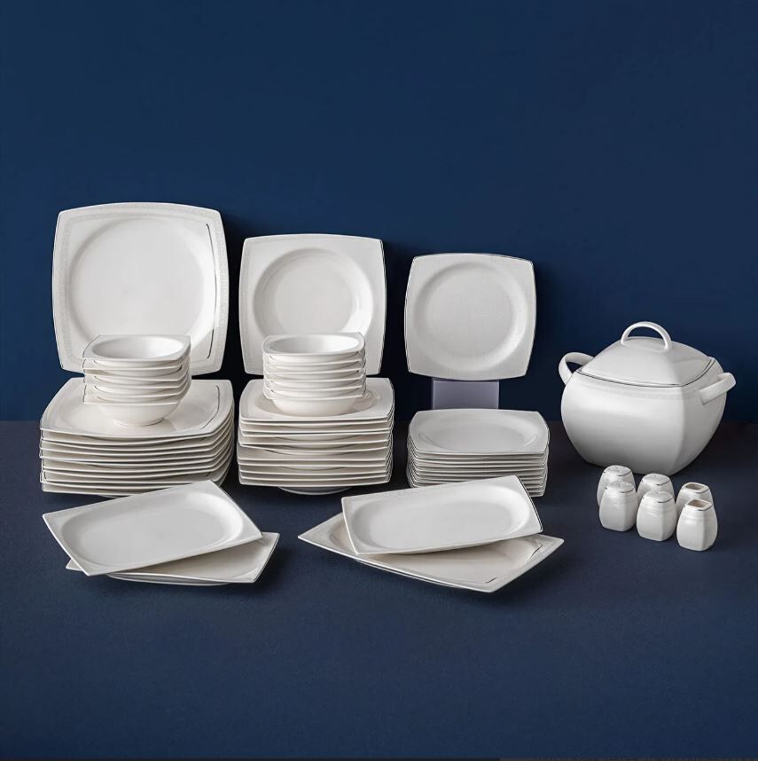 Emsan Fıne Bone Zencerek Ymt 60 Prç Kare - Görsel 1