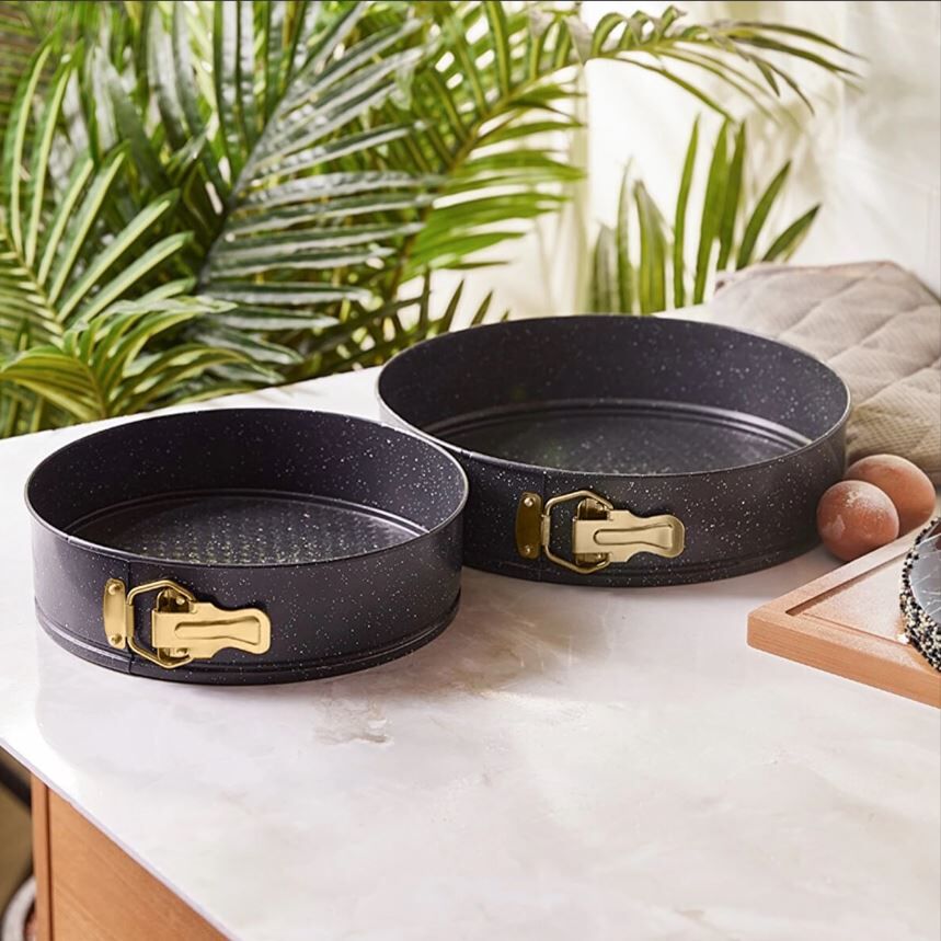 Emsan Cırcle 2Li Kek Kalıbı Seti Gold - Görsel 1