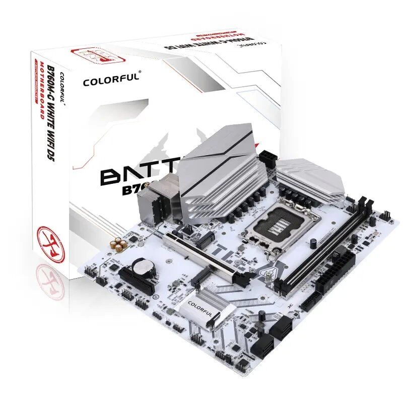 Anakart Colorful Battle-Ax B760M-G Whıte Wifi V20 Ddr5 1700P Kktc