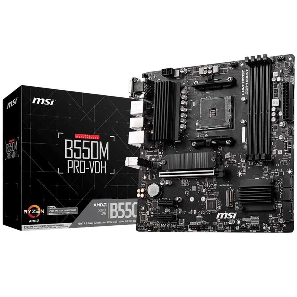 Anakart Msi B550M Pro-Vdh Ddr4 Am4 Kktc