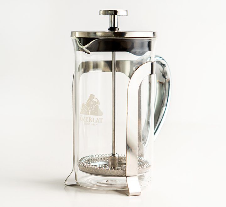 French Press Silver Kulp Buyuk French Press Silver Kulp Buyuk