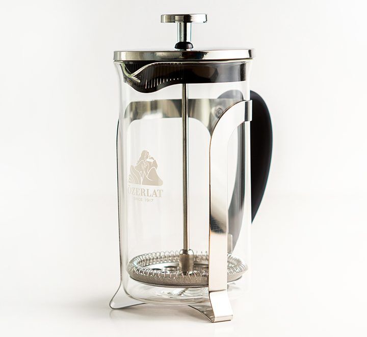 French Press Siyah Kulp Buyuk