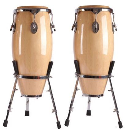 Tiger Power Conga Set - 11” + 12” - Chrome Hardware Tiger Power Conga Set - 11” + 12” - Chrome Hardware