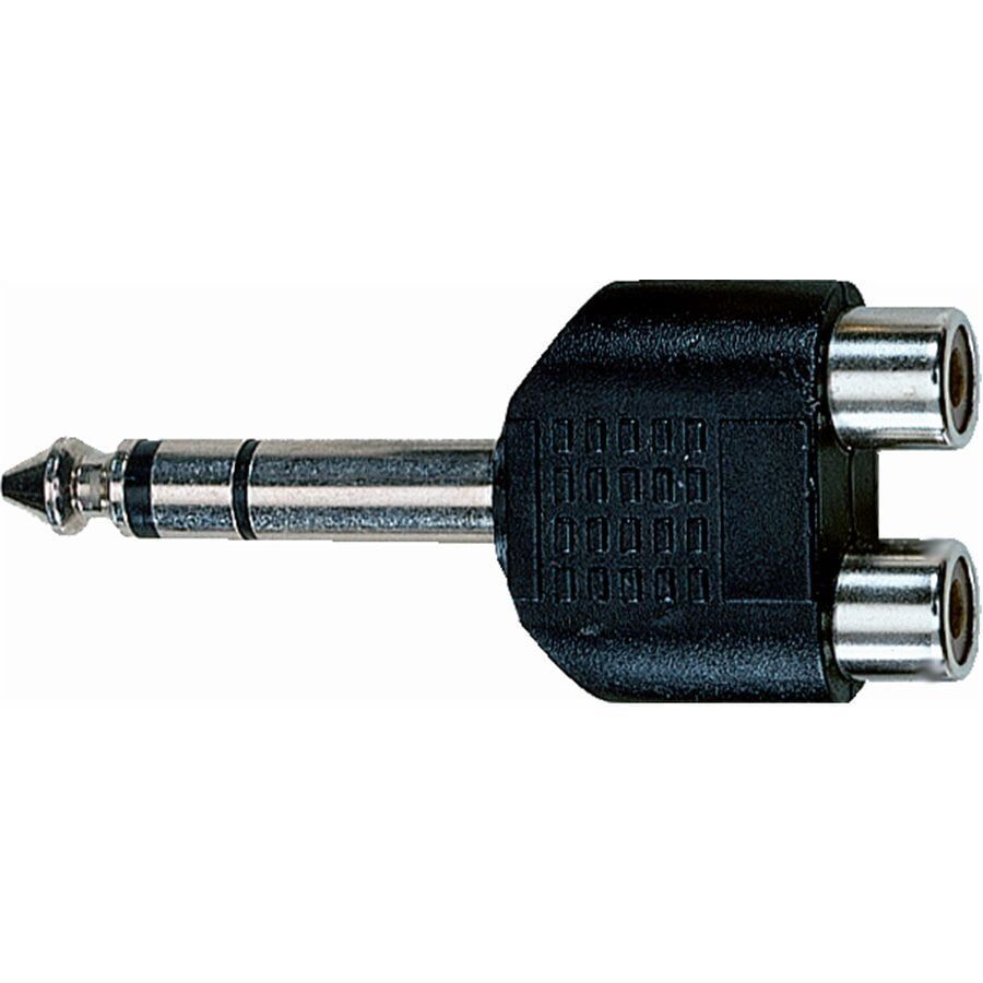 Ad272 Adaptor - Stereo 6.3Mm Jack Plug To 2 Rca Phono Sockets Ad272 Adaptor - Stereo 6.3Mm Jack Plug To 2 Rca Phono Sockets