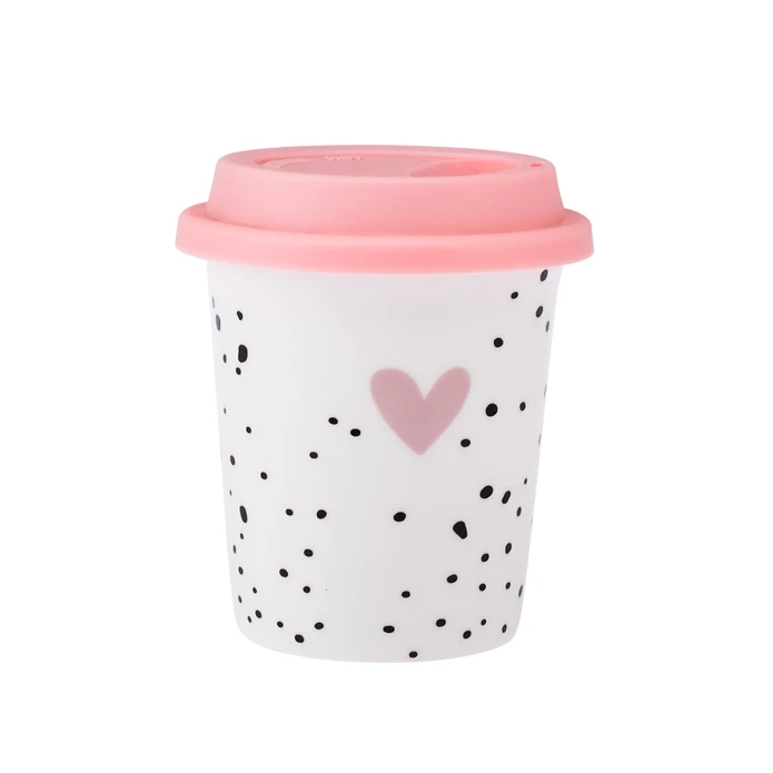 Amore Silikon Kapaklı Mug 300 Ml Pembe Amore Silikon Kapaklı Mug 300 Ml Pembe