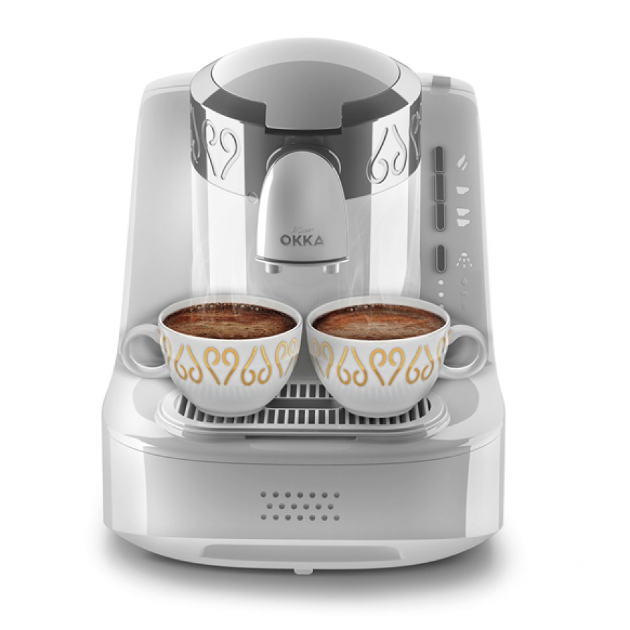 Arzum Okka Türk Kahve Makinesi - Beyaz Krom - Görsel 1