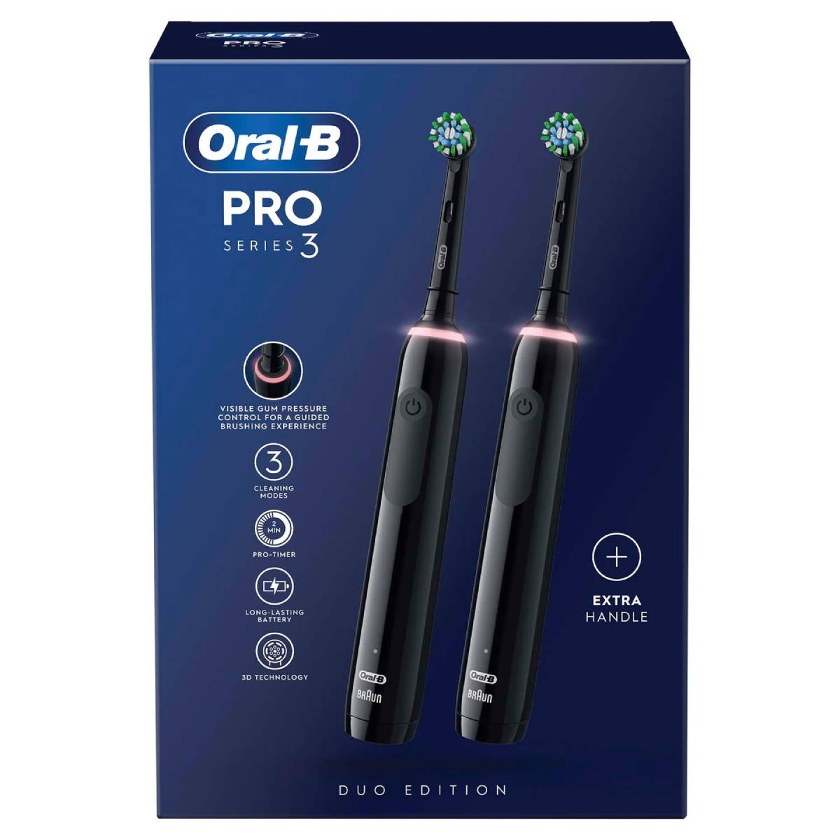 Braun Pro 3 3900 Duopack Elektrikli Diş Fırçası 2 Adet Braun Pro 3 3900 Duopack Elektrikli Diş Fırçası 2 Adet